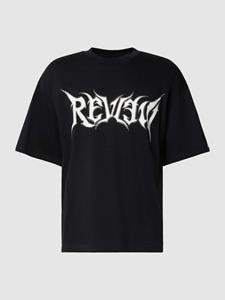 REVIEW Oversized T-shirt met TECHNO-labelprint