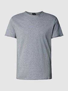 Strellson T-shirt met ronde hals en gemêleerde look