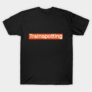 YSM Cotton Tshirt Heren T-shirt met zwarte print, supergroot T-shirt, trainspotting, katoenen t-shirt zonder transferpapier
