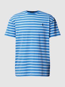 Polo Ralph Lauren Gestreiftes Classic-Fit Jersey-T-Shirt - New England Blue/White - S