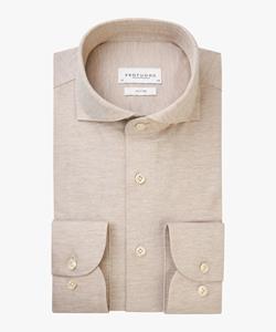 Profuomo Beige knitted overhemd Heren