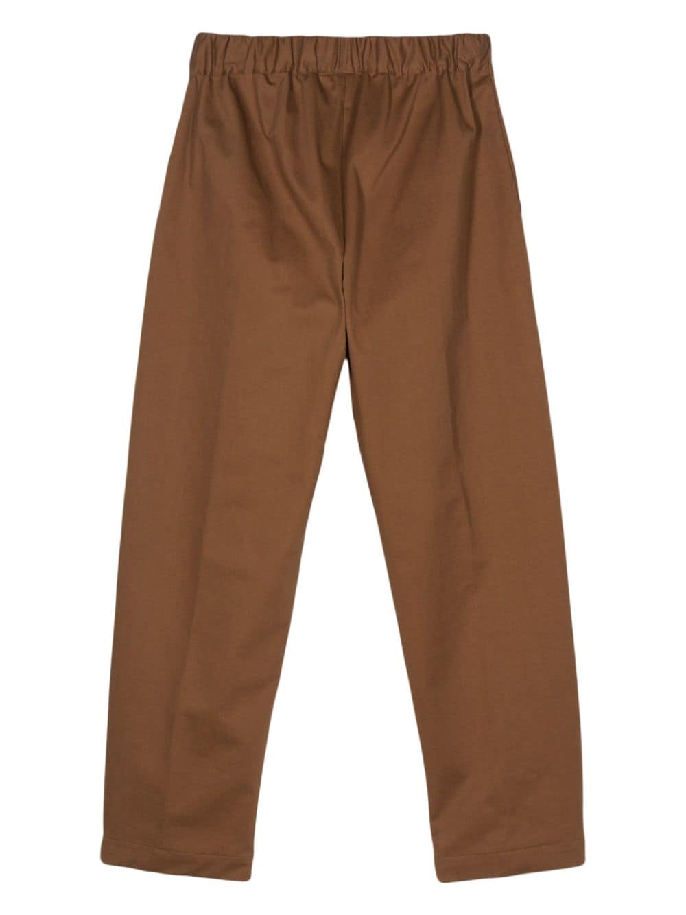 Semicouture elasticated-waistband cotton trousers - Bruin