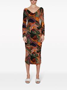 Mara Hoffman Elza jurk met textuur - Oranje