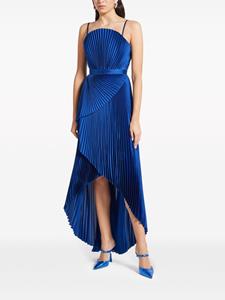 Semsem pleated high-low dress - Blauw