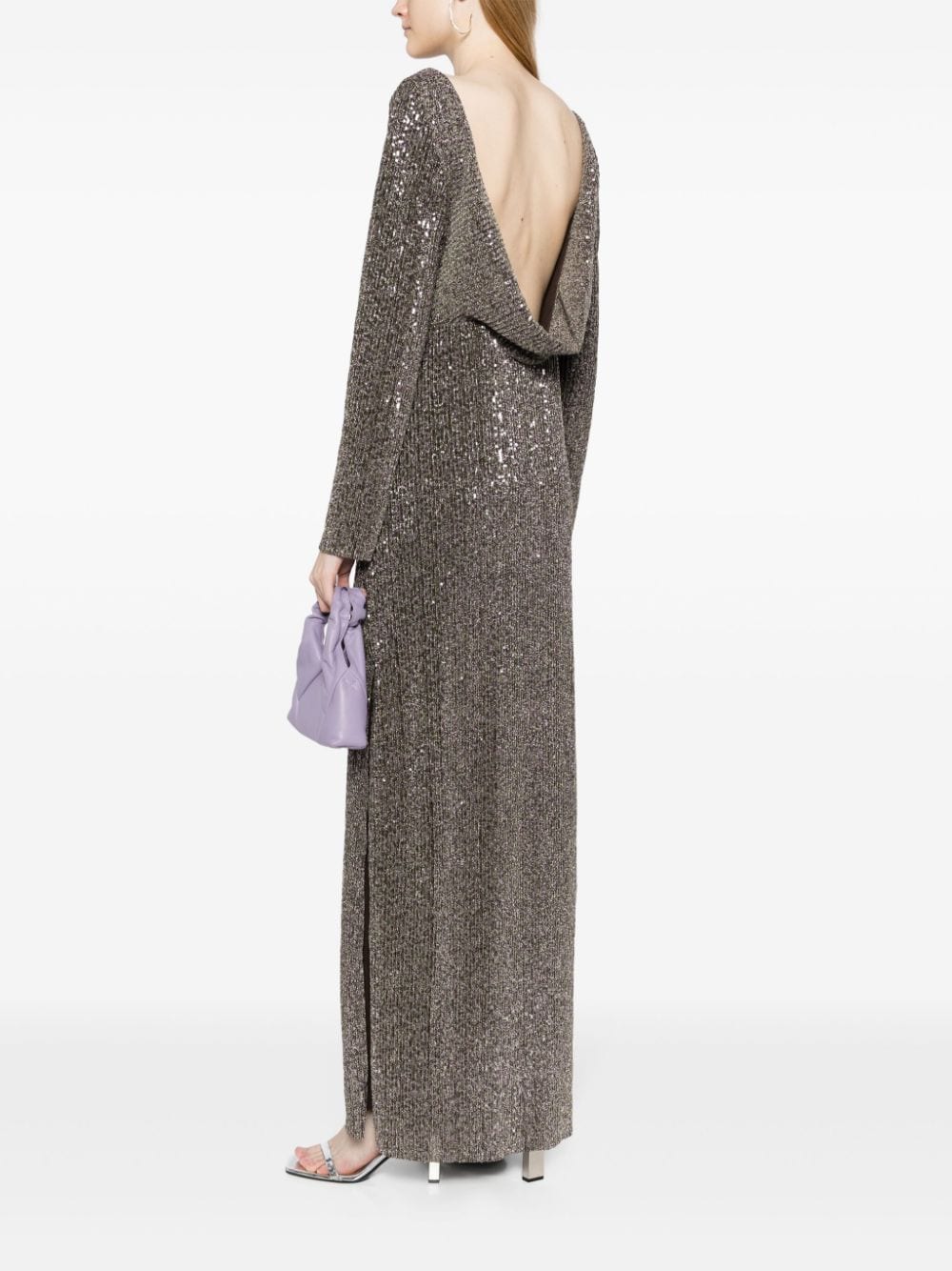 Stine Goya Maxi-jurk verfraaid met pailletten - Metallic
