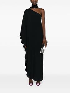 Taller Marmo Bolkan asymmetrische maxi-jurk - Zwart