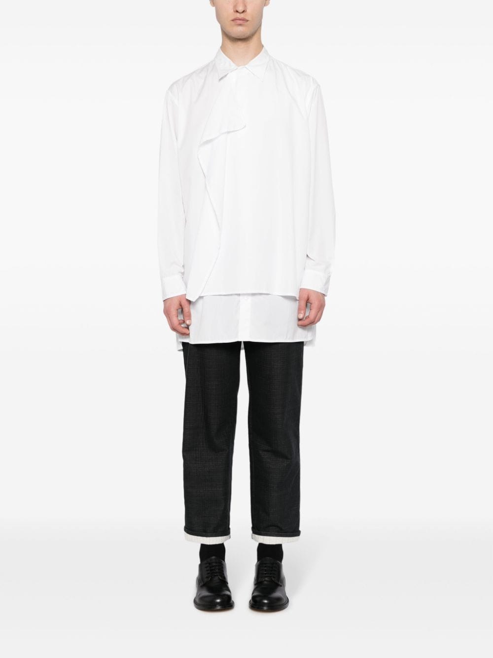 Yohji Yamamoto Katoenen overhemd - Wit