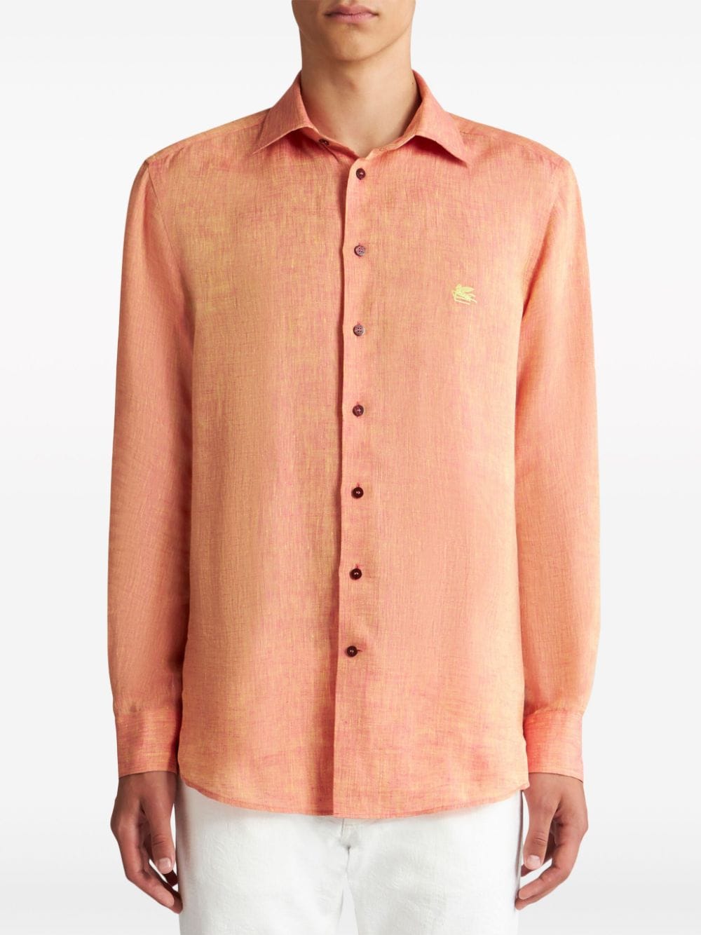 ETRO Overhemd met borduurwerk - Oranje