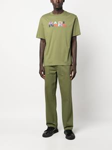 Karl Lagerfeld T-shirt met logoprint - Groen