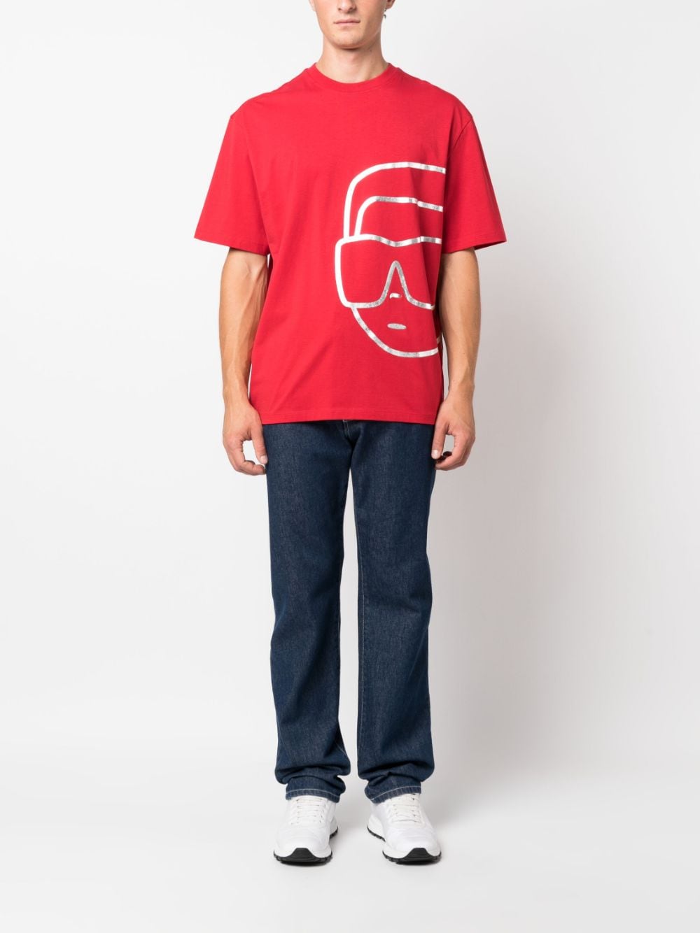 Karl Lagerfeld T-shirt met print - Rood