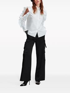 Karl Lagerfeld Blouse met ruches - Wit