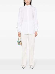 Valentino Garavani flower-embellished cotton shirt - Wit