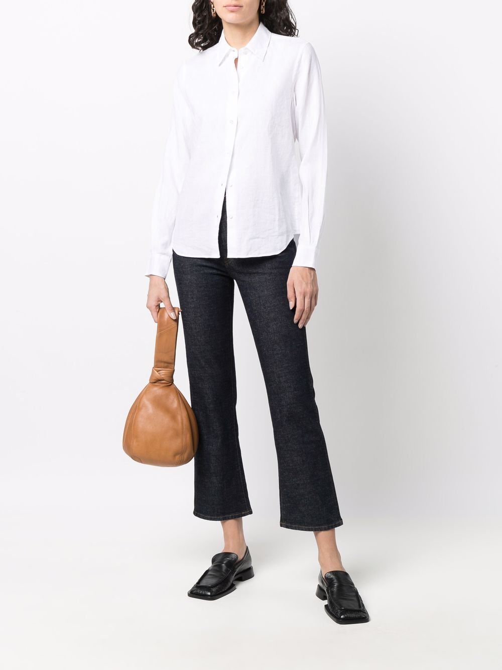 ASPESI Getailleerde blouse - Wit