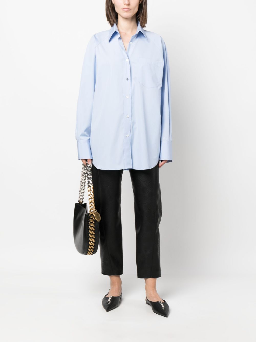 Stella McCartney Oversized blouse - Blauw