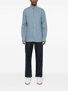 Brioni Chambray overhemd - Blauw