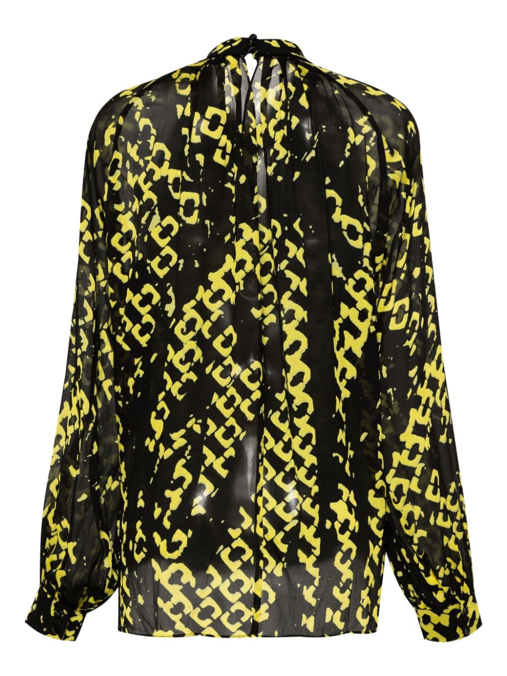DVF Diane von Furstenberg Candace blouse met abstracte print - Zwart