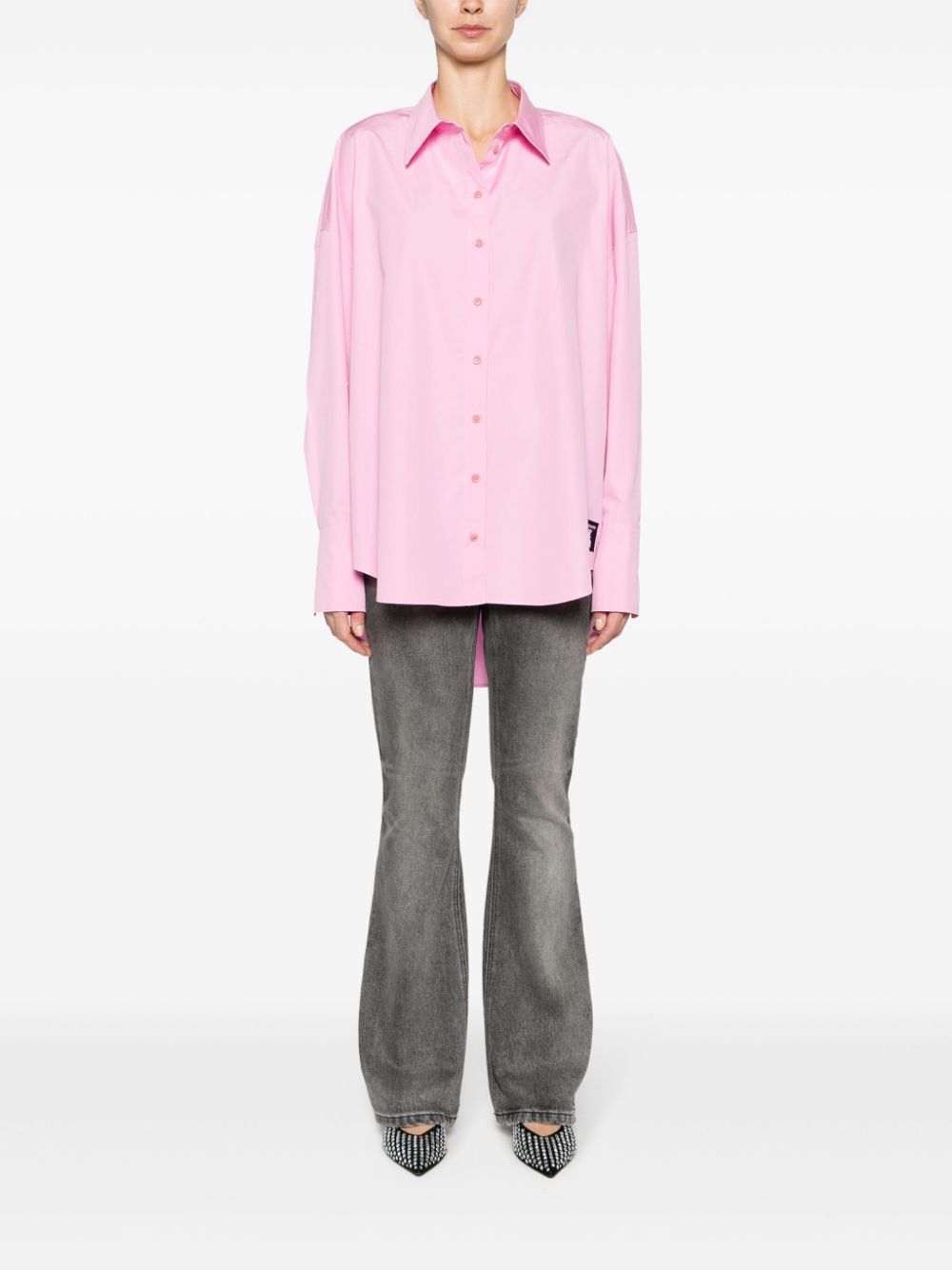 Patrizia Pepe Katoenen blouse - Roze