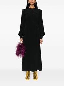 MSGM puff-sleeves maxi dress - Zwart