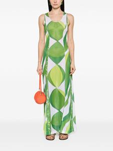 PUCCI Flared maxi-jurk - Groen