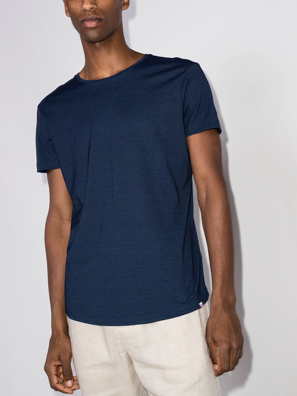 Orlebar Brown Katoenen T-shirt - Blauw