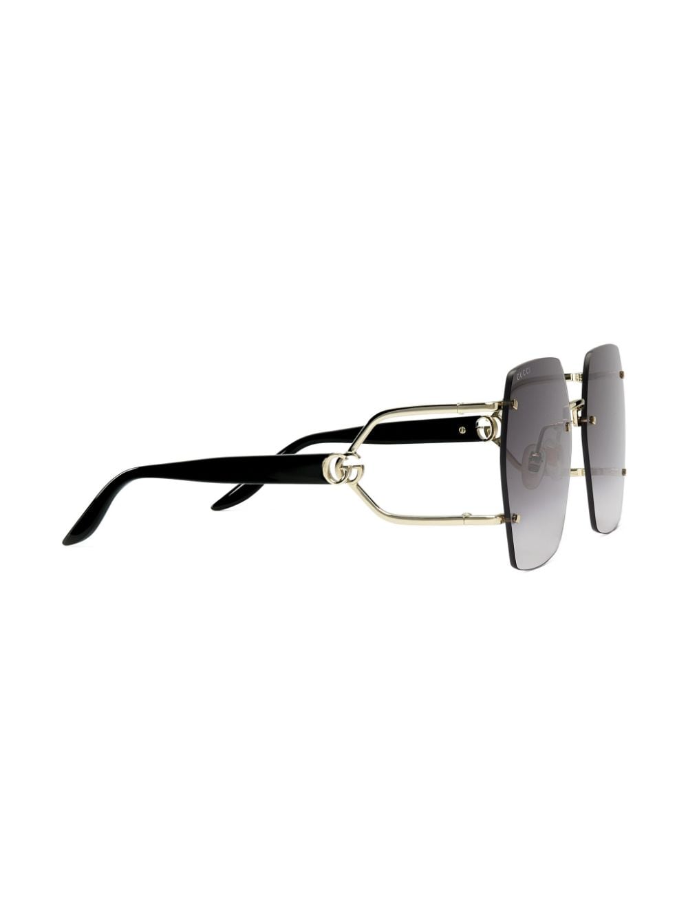 Gucci Eyewear Geometrische zonnebril - Zwart