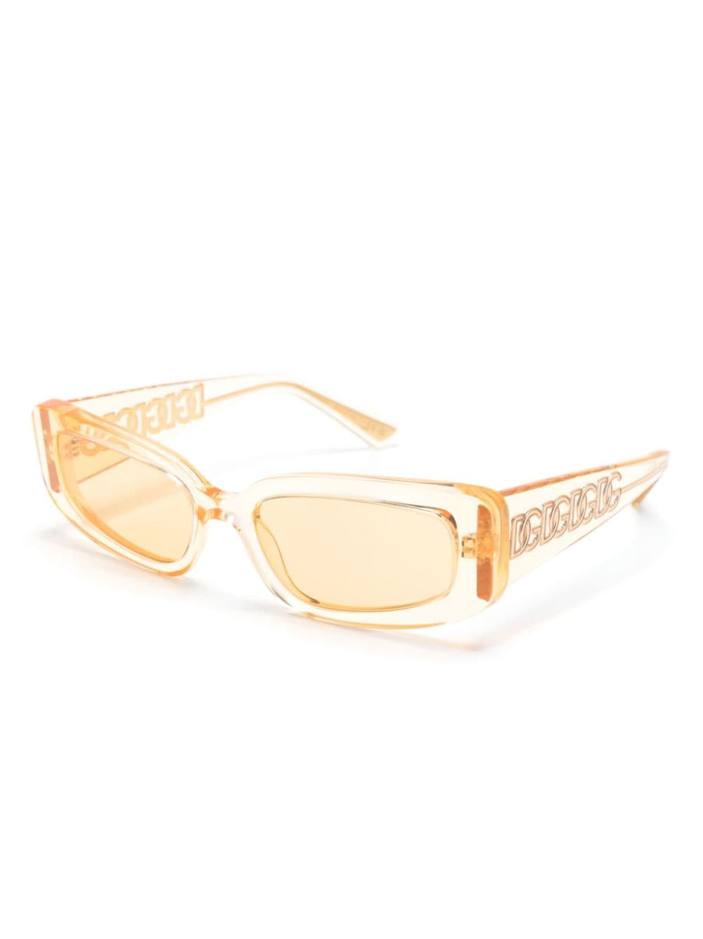 Dolce & Gabbana Eyewear rectangle-frame sunglasses - Beige