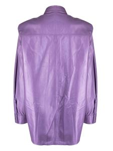 IRO Leren blouse - Paars