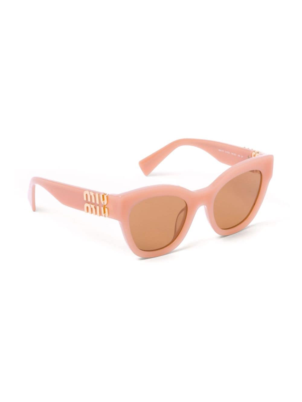 Miu Miu Eyewear Glimpse zonnebril met cat-eye montuur - Beige