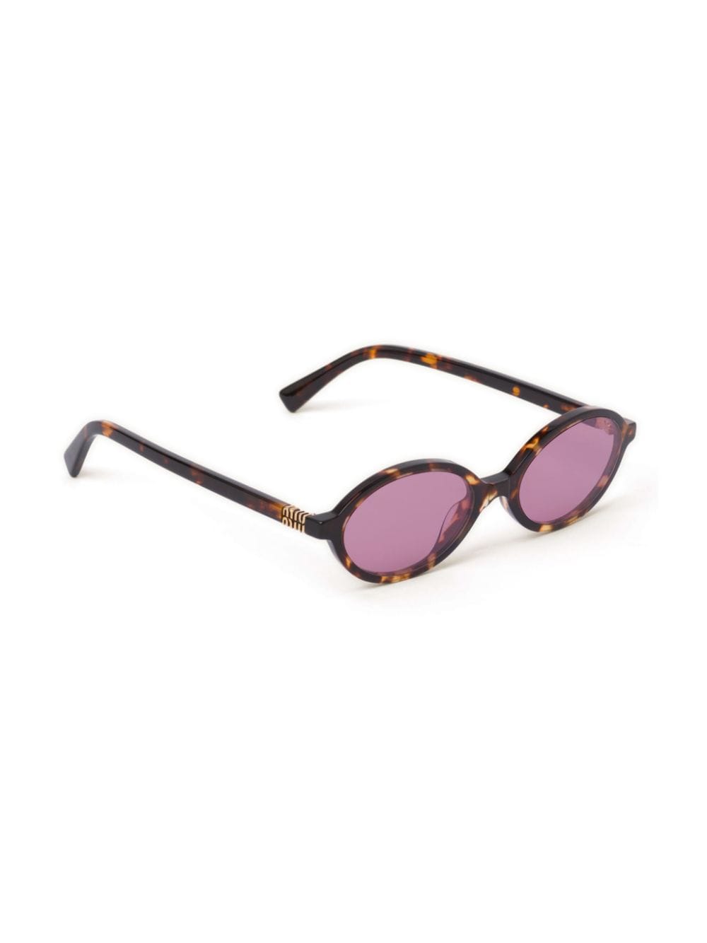 Miu Miu Eyewear Regard zonnebril met schildpadschild-design - Bruin