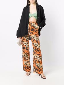 Nanushka Broek met bloemenprint - ARTE POVERA FLORAL ORANGE