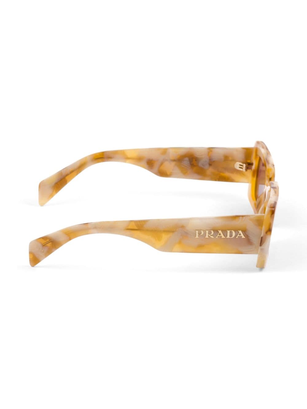 Prada Eyewear Zonnebril met rechthoekig montuur - Geel