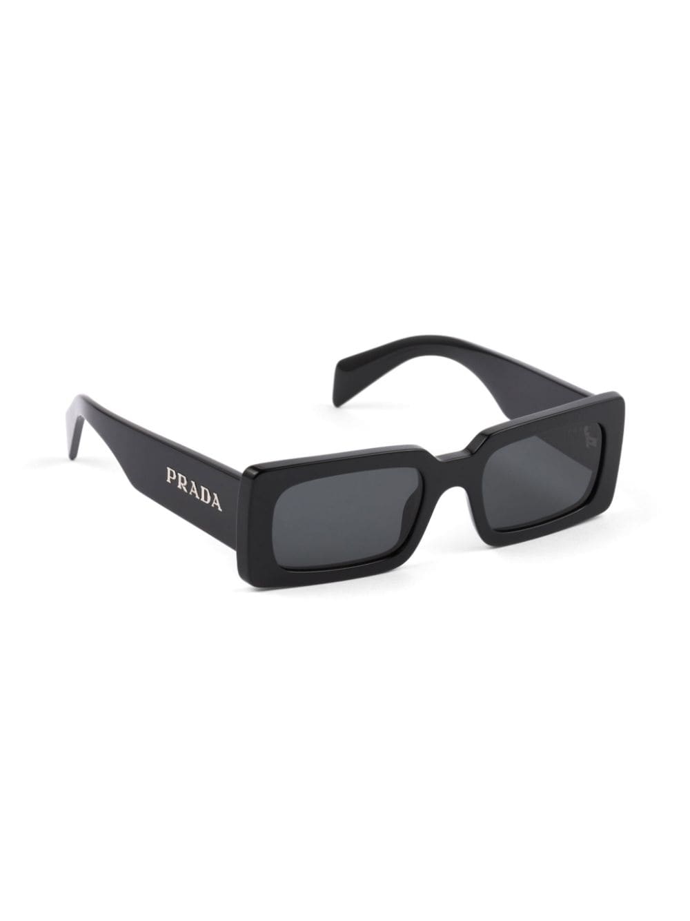 Prada Eyewear Zonnebril met rechthoekig montuur - Zwart