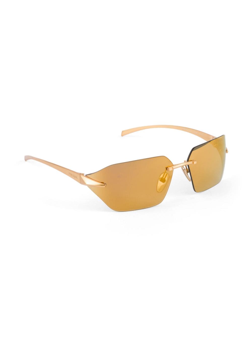 Prada Eyewear Runway zonnebril met getinte glazen - Oranje