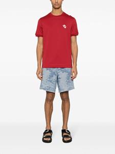 Emporio Armani T-shirt met geborduurd logo - Rood