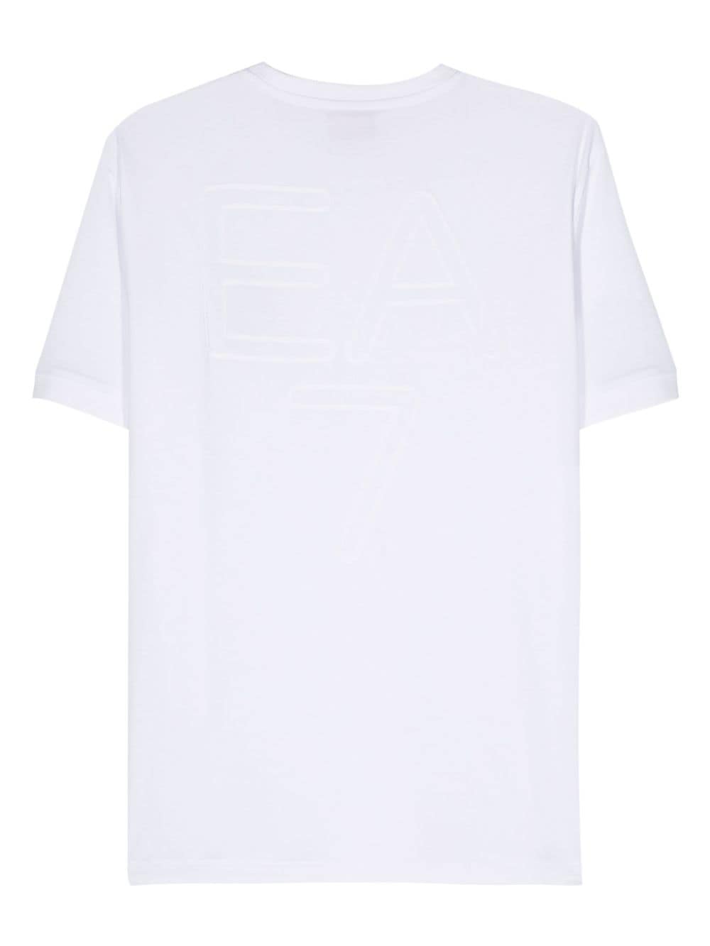 Ea7 Emporio Armani T-shirt met logo-applicatie - Wit
