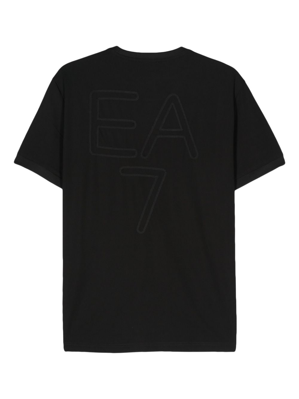 Ea7 Emporio Armani T-shirt met logo-applicatie - Zwart