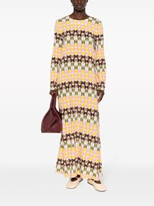 La DoubleJ Maxi-jurk met print - Wit