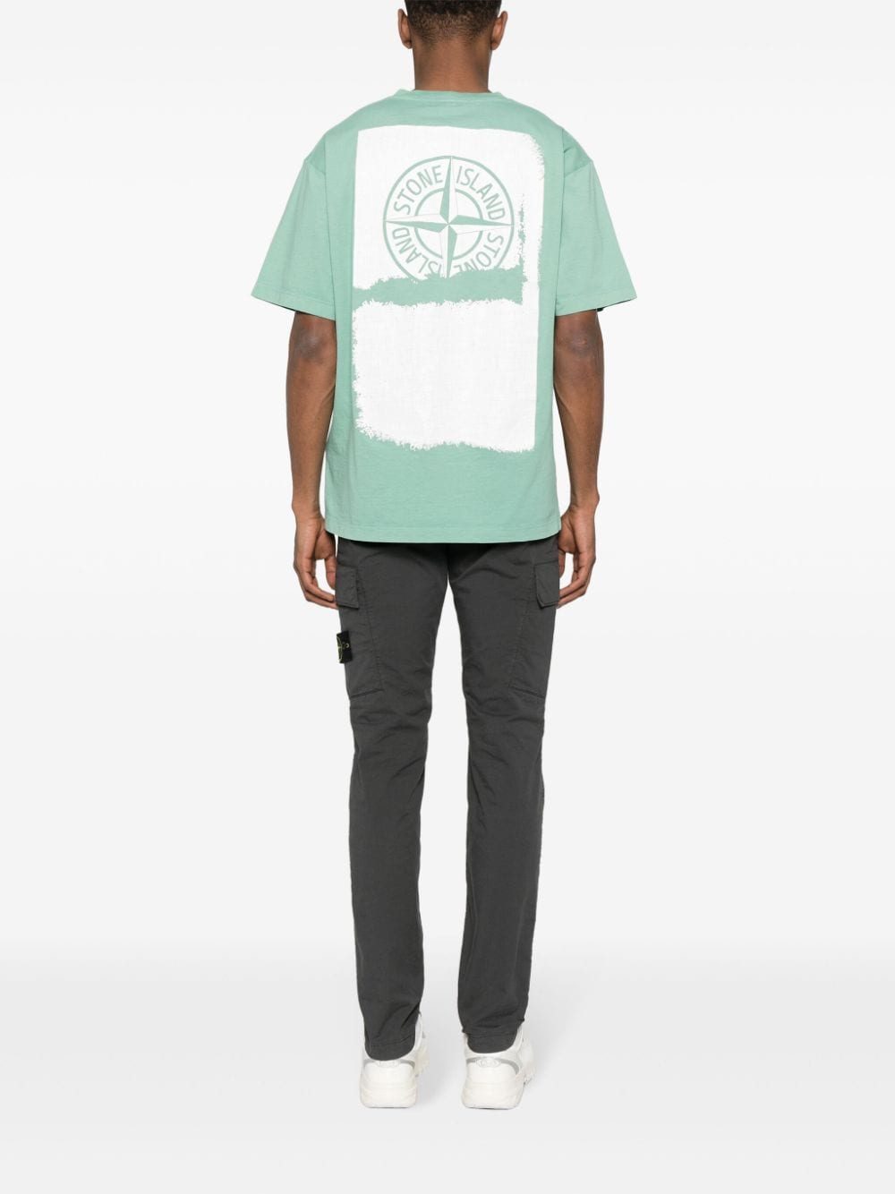 Stone Island logo-print T-shirt - Groen