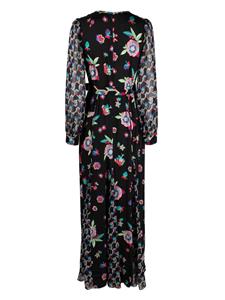 DVF Diane von Furstenberg Elliot maxi-jurk met ceintuur - Zwart