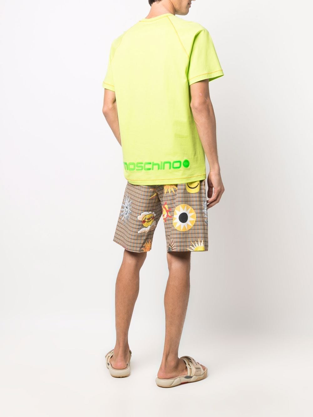 Moschino T-shirt met logopatch - Groen