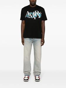 AMIRI Katoenen T-shirt met print - Zwart