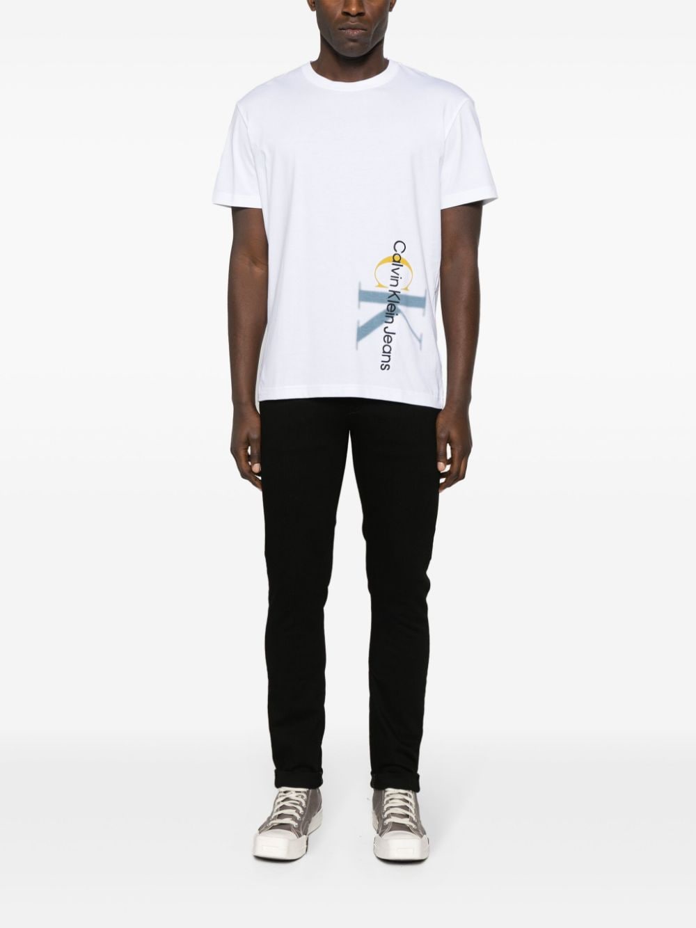 Calvin Klein T-shirt met geborduurd logo - Wit