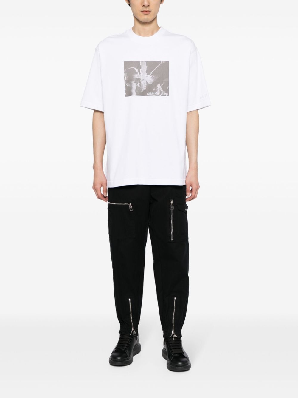 Calvin Klein T-shirt met logoprint - Wit