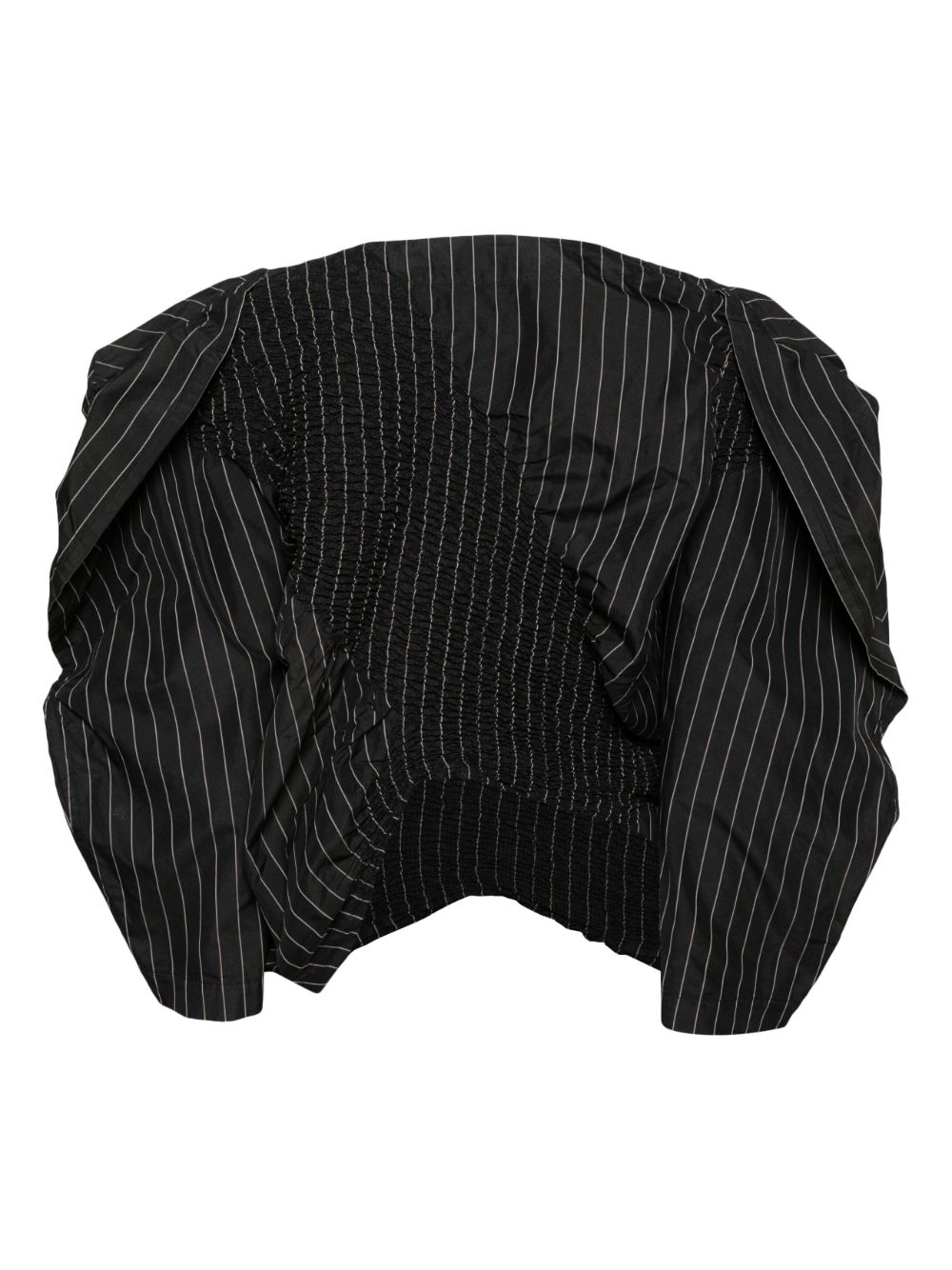 Issey Miyake Asymmetrische blouse - Zwart