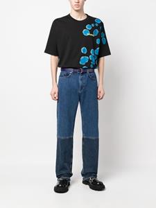 Dsquared2 T-shirt met abstracte print - Zwart