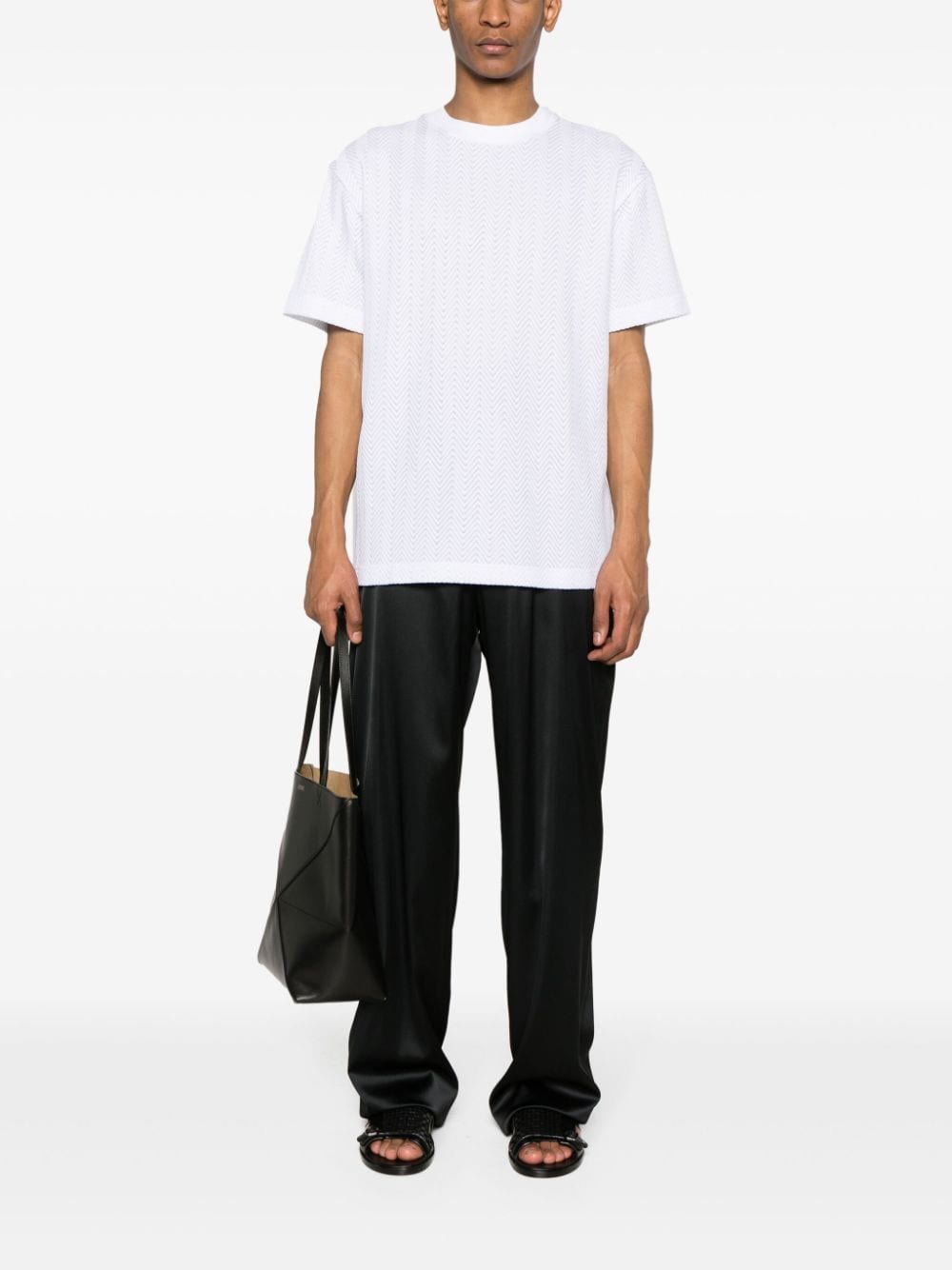 Missoni T-shirt met zigzag patroon - Wit