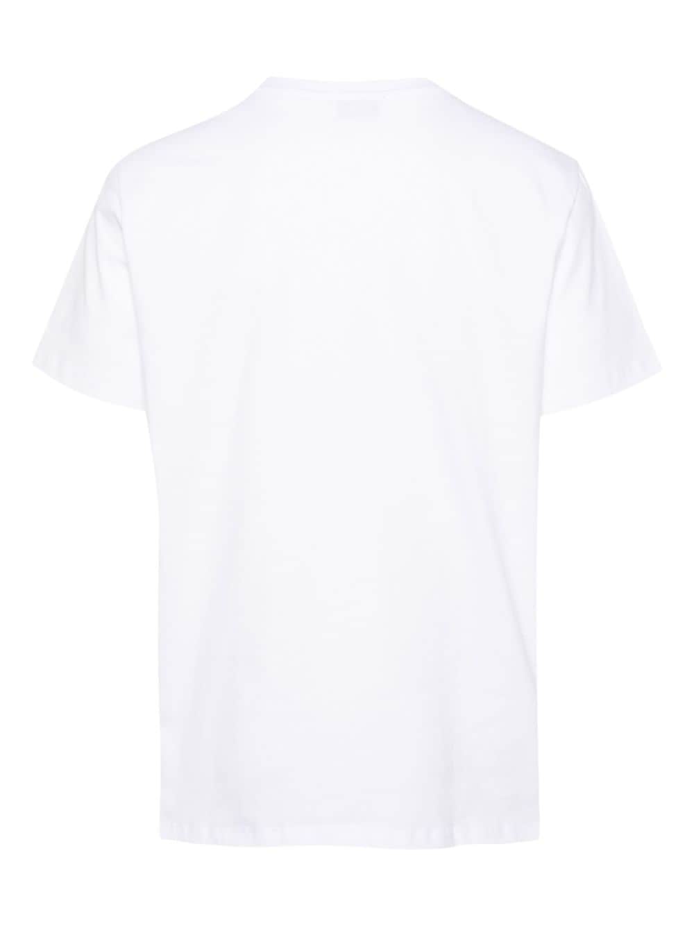 DONDUP T-shirt met logoprint - Wit