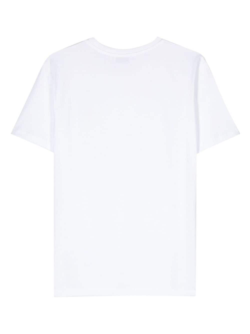 DONDUP T-shirt met geborduurd logo - Wit