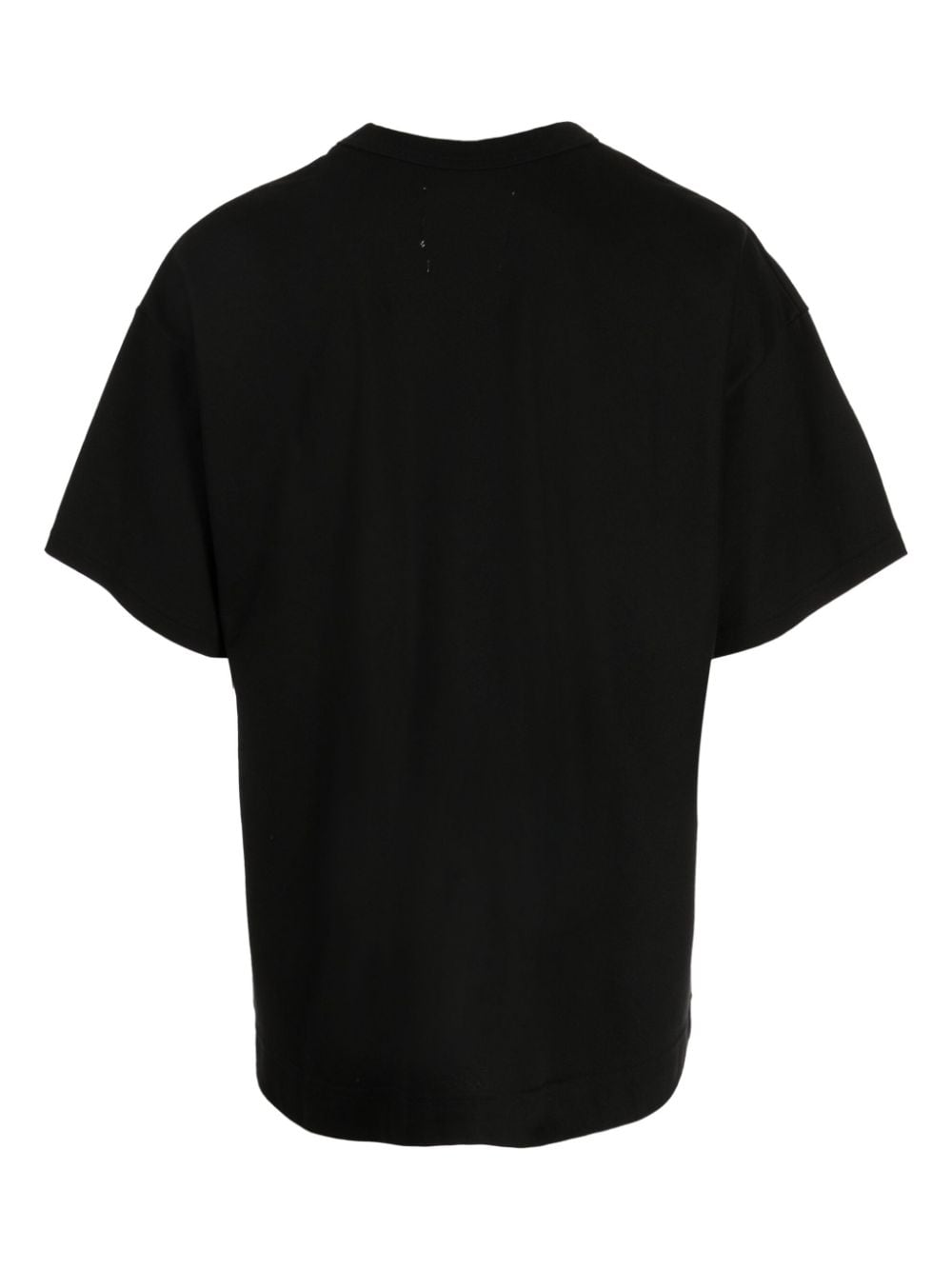 Yoshiokubo T-shirt met patchwork - Zwart