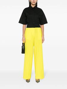 MSGM High waist palazzo broek - Geel